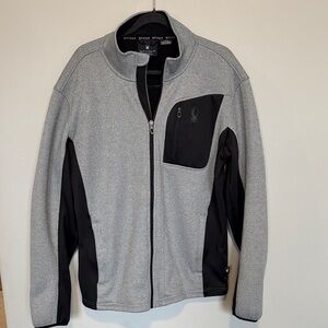 Spyder Men's Performance Jacket in Gray and Black